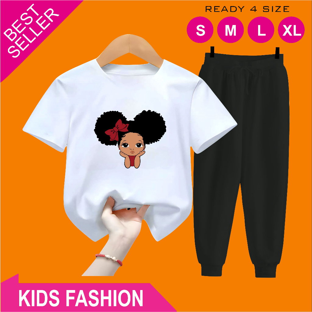 กางเกงจ็อกเกอร์เด็ก 5-15 Years Old Kiebo Girl Motif