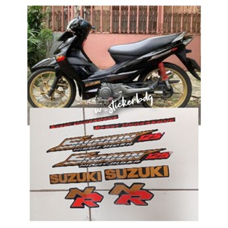 สติกเกอร์ HITAM Suzuki Shogun 125 NR สีดํา