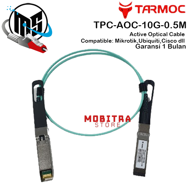 Tarmoc TPC-AOC-10G-0.5M | เอสเอฟพี+ สายออปติคอลแอคทีฟ 0.5 เมตร