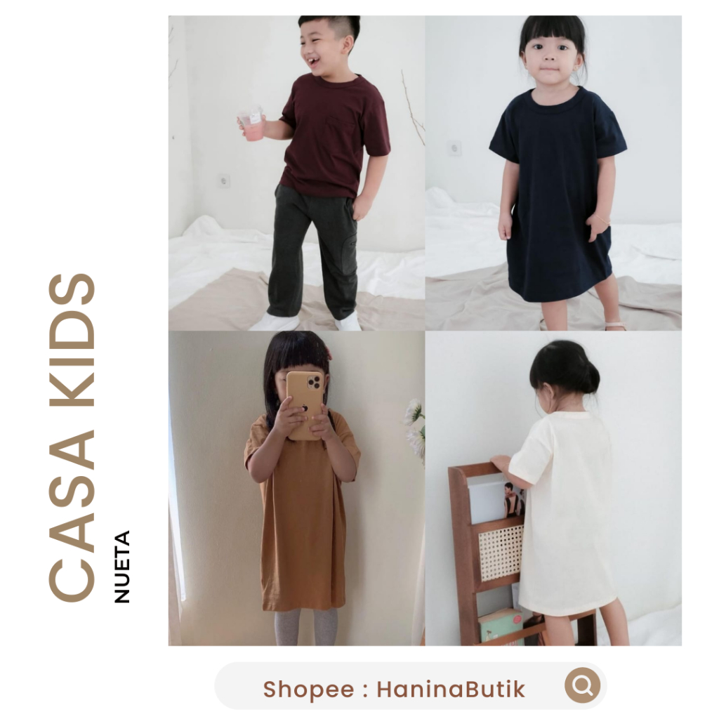 (พร้อมส่ง) CASA KIDS โดย NUETA | เสื้อผ้าเด็กผู้ชายและเด็กผู้หญิง | ชุดคาซ่า เด็กผู้หญิง | เสื้อยืด 