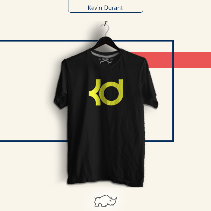 เสื้อยืดบาสเก็ตบอลโลโก้ NBA Kevin Durant