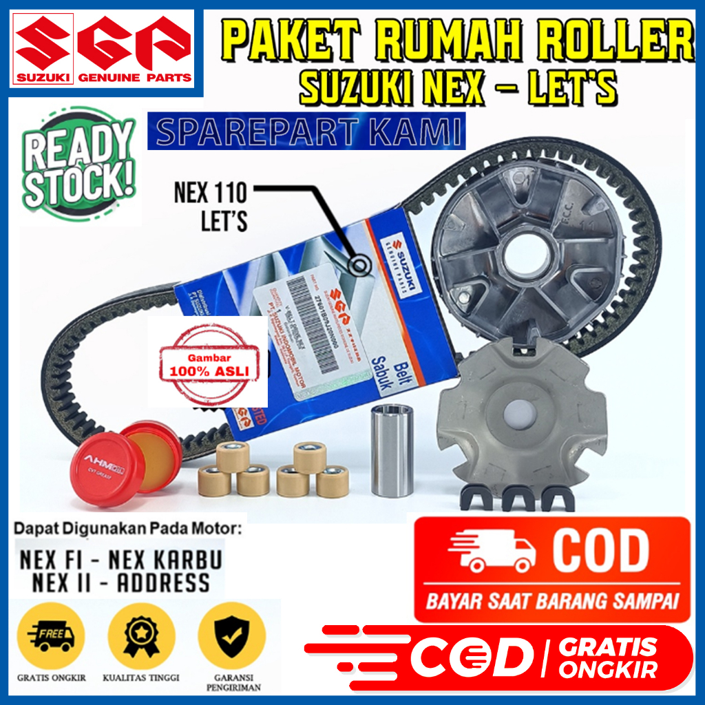 VANBELT PACKAGE VAN BELT V เข็มขัด Vbelt ROLLER HOUSING ROLER LOLER Suzuki Nex Lets 110 Fi Nex Karbu NexDRESS II 2 AD 110 125
