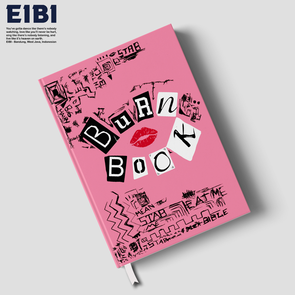 Eibbook Notebook Notebook ปกแข็ง Journal Burn Book Aesthetic Mean Girls