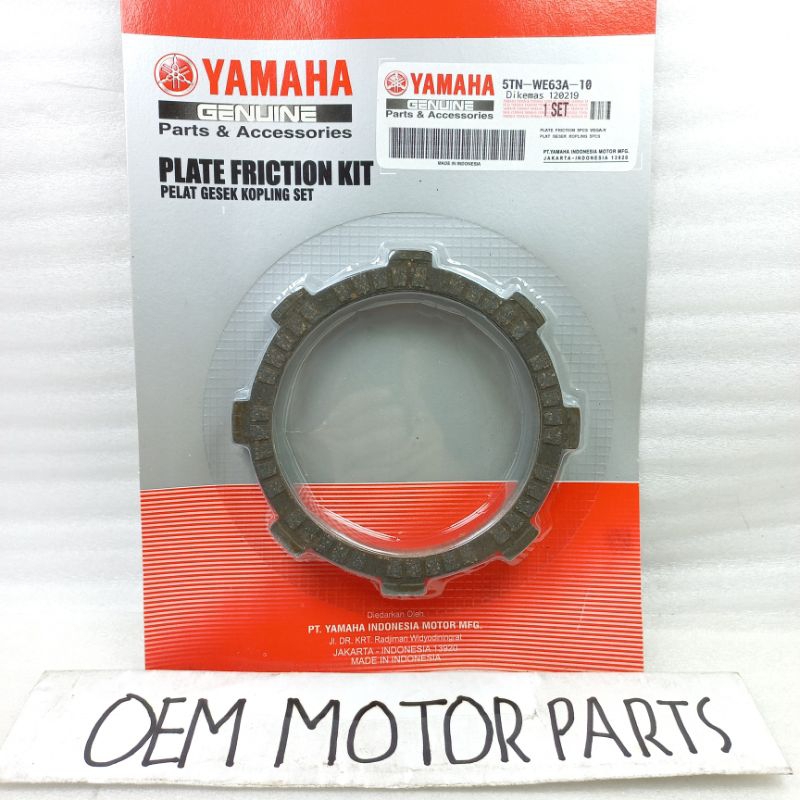 จานคลัทช์ JUPITER Z VEGA R ใหม่ F1ZR 5TN-WE63A-10 5 ชิ้นเดิม YAMAHA YGP เดิม