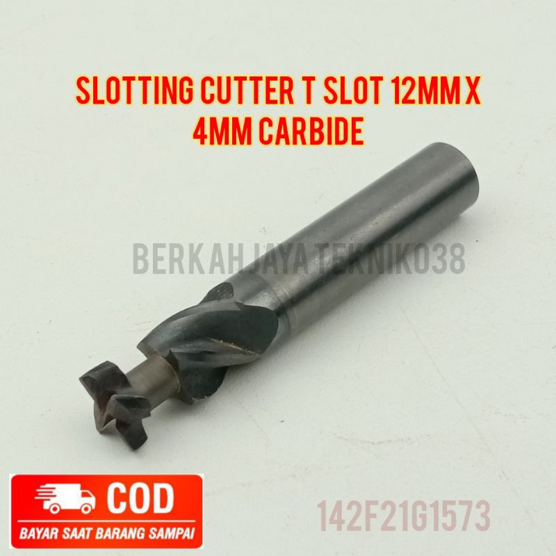 Slotting Cutter T Slot 12mm x 4mm คาร์ไบด์ ไม่ใช่ HSS
