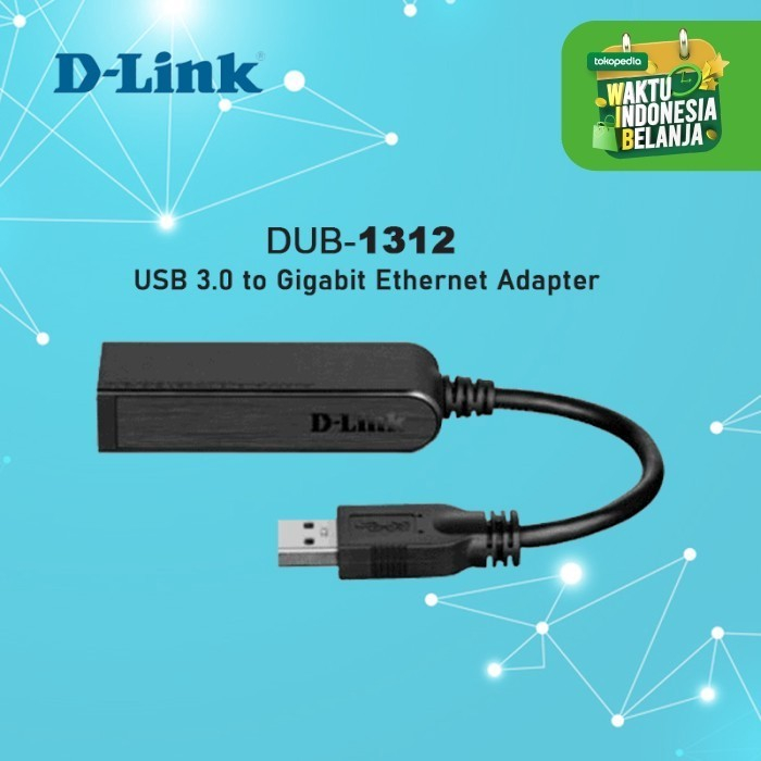 อะแดปเตอร์อีเธอร์เน็ต D-link USB 3.0 เป็น Gigabit DUB-1312