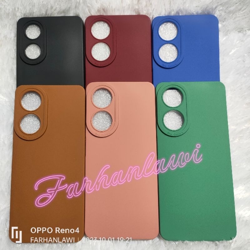 OPPO A58 A78 A98 4G/ 5G SOFTCASE MACARON PRO กล้อง SLIKON TPU