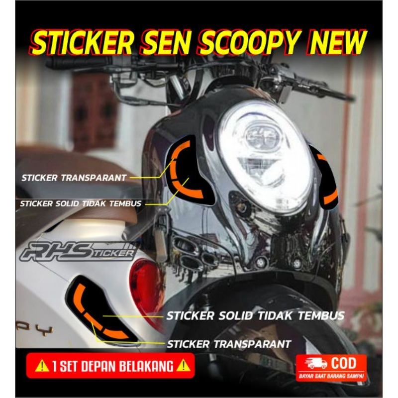 Scoopy new variation cent สติ๊กเกอร์ 2022-2023 (ชุดเดียว/หน้าหลัง)gen3
