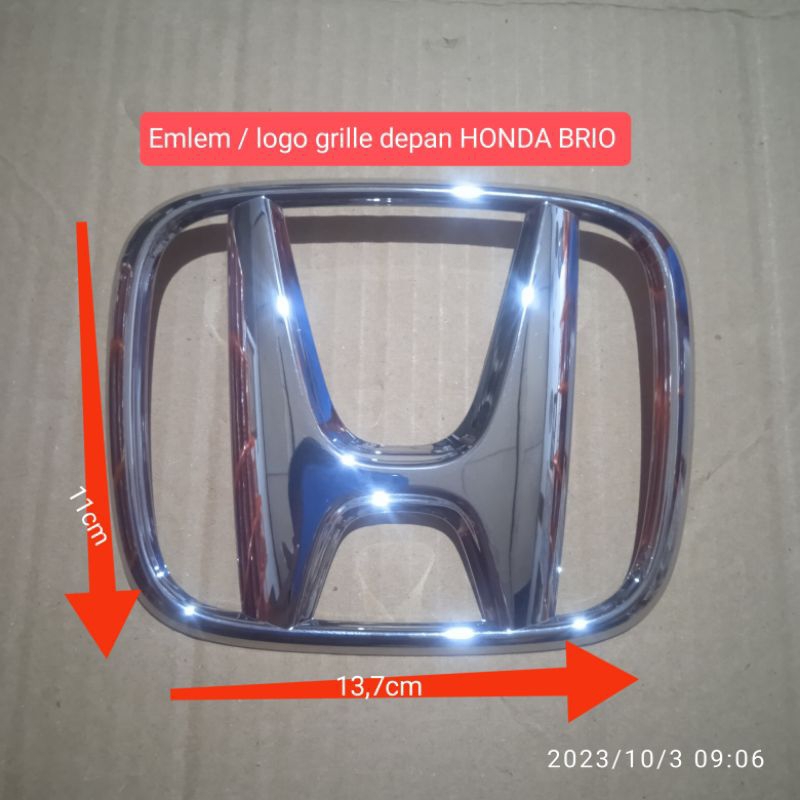 กระจังหน้า HONDA BRIO MOBILIO BRV ดั้งเดิมและหนังโลโก้ท้ายรถ