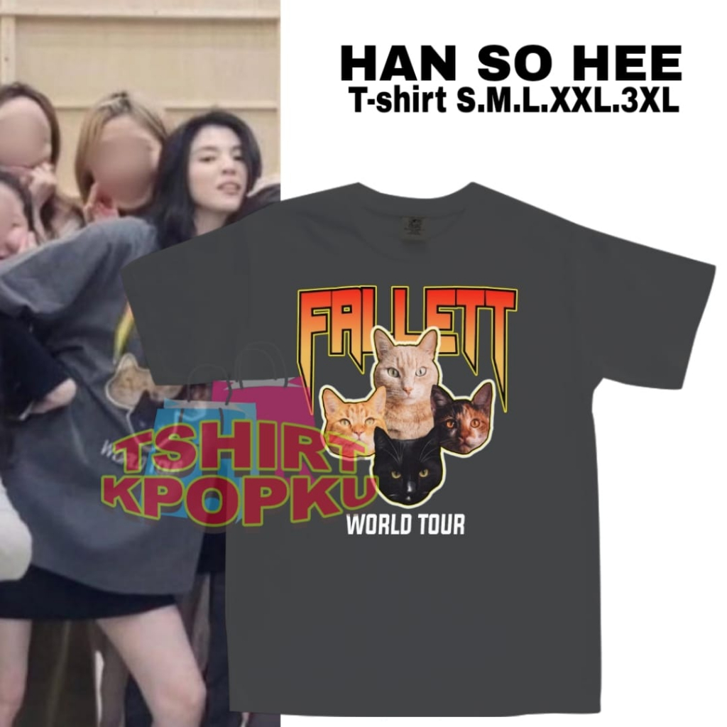 เสื้อยืด HAN SO HEE เกาหลี 4 หัวแมว