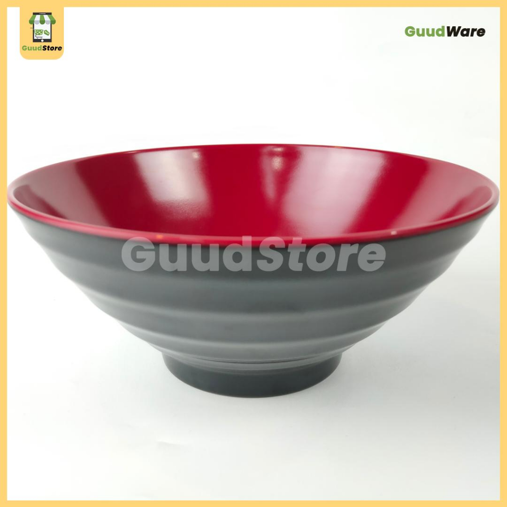 BOWLE FLAT TREADED RAMEN ทําจาก HALAL SUPER PREMIUM 8" MELAMINE / ชามสลัดสไตล์ญี่ปุ่น 8"