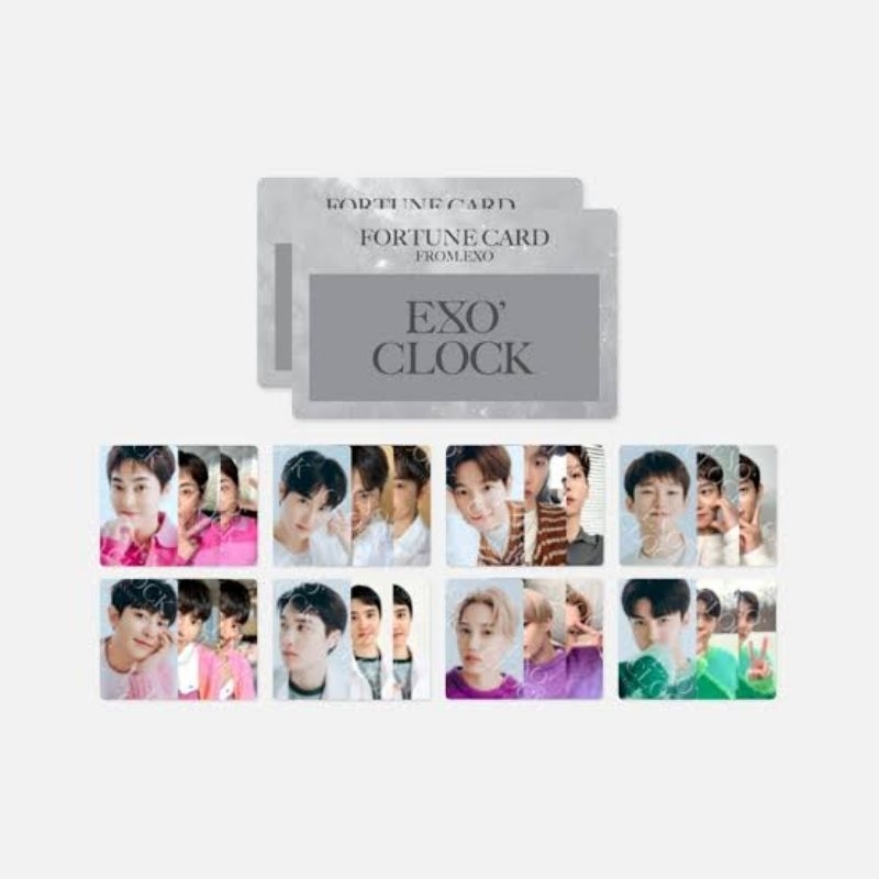 Exo CLOCK EXO FANMETING FORTUNE CARD 2023