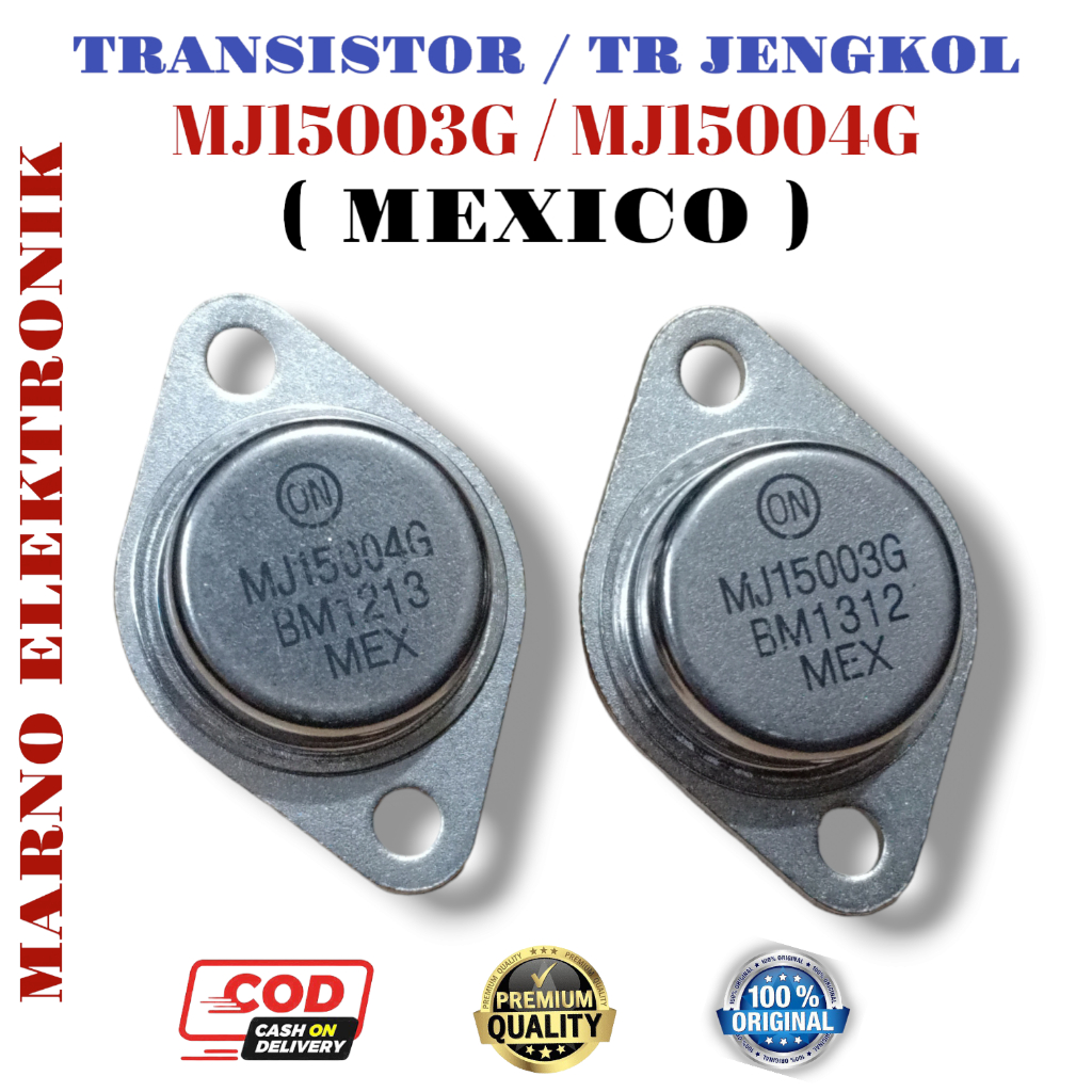 ทรานซิสเตอร์ TR MJ15003 MJ15004 JENGKOL MEXICO MJ15003G MJ15004G MJ 15003 MJ 15004 1 ชุด MEXICO ORIG