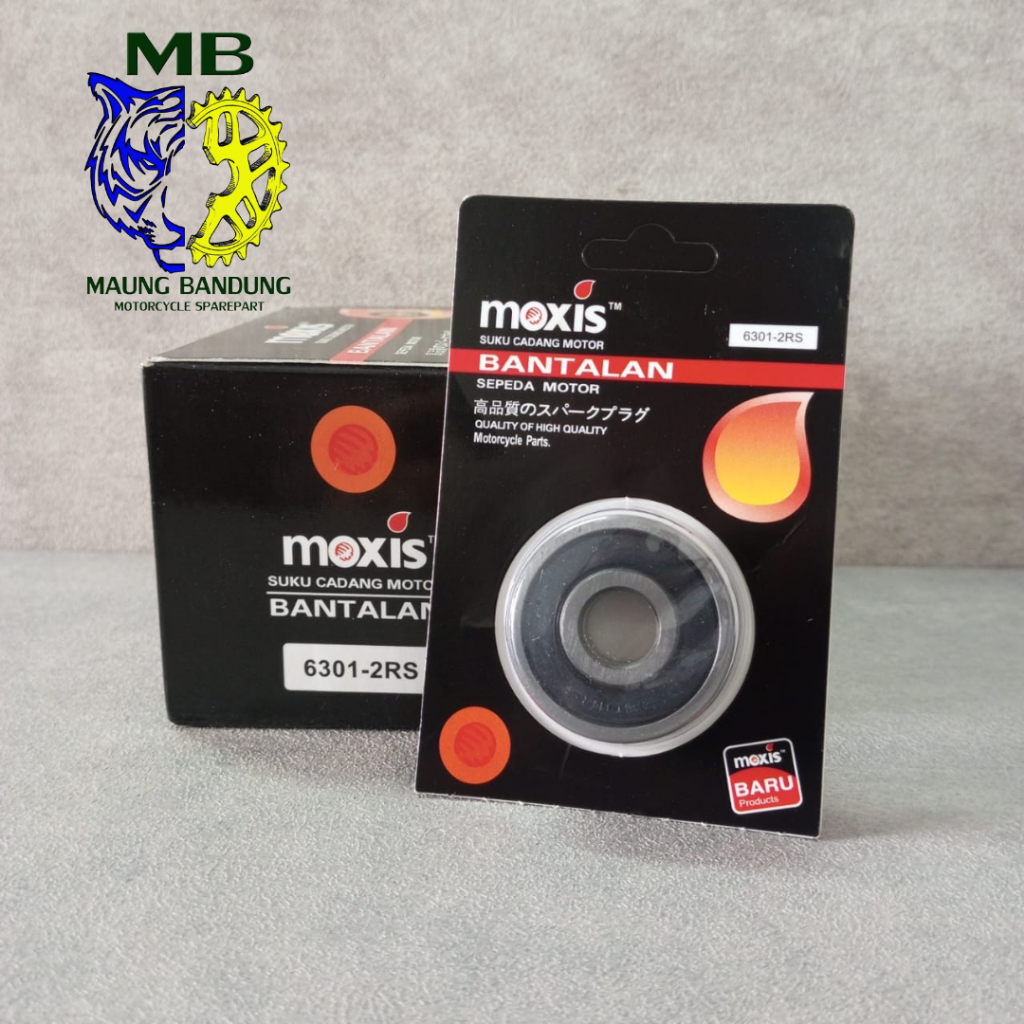 LAHER 6301 2RS (PRICE PER BOX CONTAINS 10 ชิ้น) BEARING 6301 2RS WHEEL BEARING 6301 2RS VIRGO MOXYS