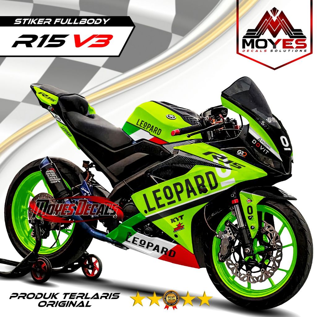 NEW Decal Sticker Yamaha R15 V3 Fullbody Sticker Decal R15 V3 Fullbody Motif