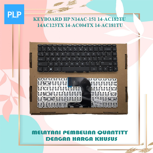 คีย์บอร์ด HP 14-AC 151 14-AC 14-AF - เค้าโครงสีดํา: US