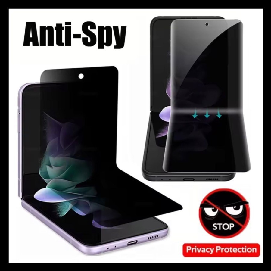 SAMSUNG Z FLIP 7 / FLIP 6 / FLIP 5 / Z FLIP 4 / Z FLIP 3 ANTI SCRATCH HYDROGEL SPY PRIVACY SCREEN GU