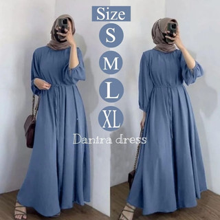 DANIRA DRESS GAMIS POLOS CRINCLE AIRFLOW PREMIUM VIRAL GAMIS BUSUI