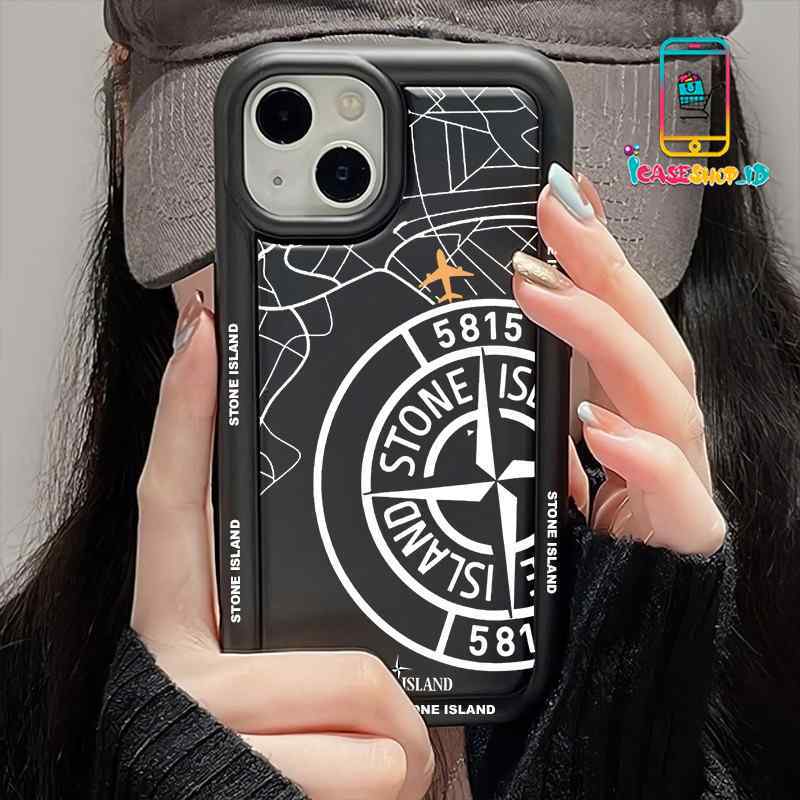 SS867 SOFTCASE BLACK STONE ISLAND MOTIF สําหรับ VIVO Y01 Y1S Y02 Y03 Y02S Y02T Y12 Y12S Y15 Y15S Y16