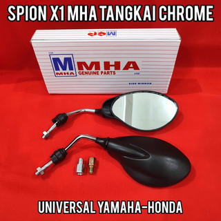 Spion Motor X1 Yamaha 125z Tangkai Chrome Thailand Universal Buat Honda & Yamaha Vario,Beat,Nmax,Aerox,Lexi Fizr,Jupiter Z Jupiter MX & Motor Lain Nya Populer Terlaris