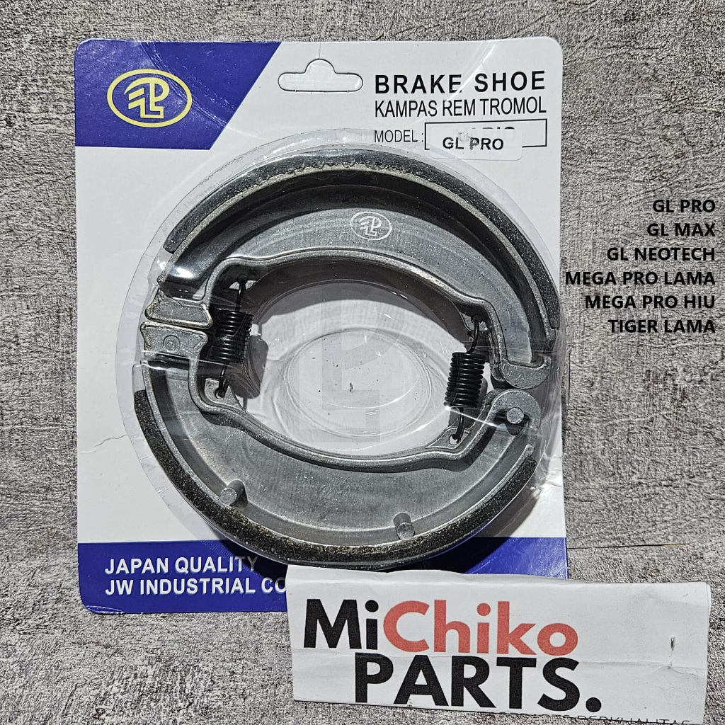 ผ้าเบรคหลัง Drum GL Pro Lama Max Neotech Mega Pro Lama Hiu Tiger Lama Tilam Tiilas