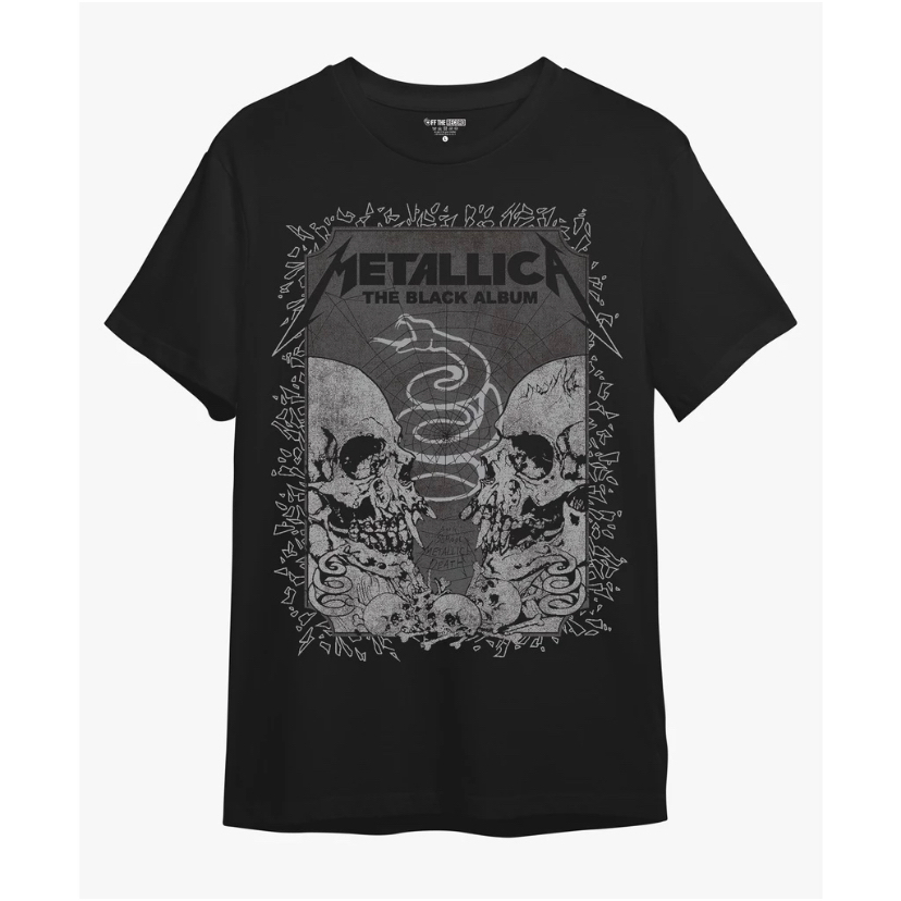 เสื้อยืดวง Metallica BLACK ALBUM