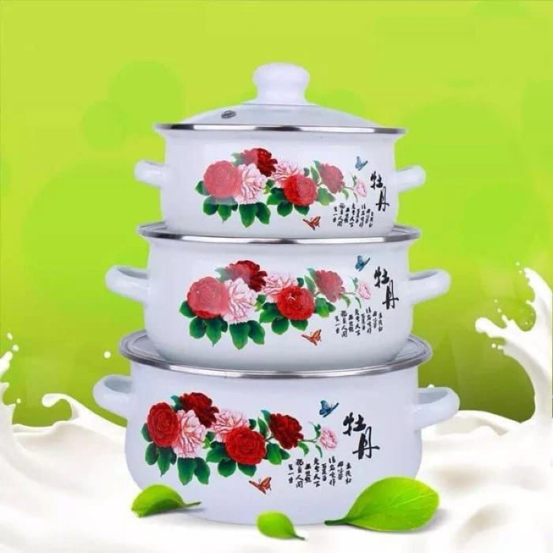 ชุดกระทะเคลือบ 3 ชั้น Fei Reona ยาว