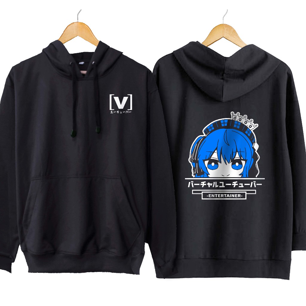 Hoshimachi SUISEI PEEKER อะนิเมะ vtuber จัมเปอร์ hoodie แจ็คเก็ต - HOLOLIVE JP วัสดุผ้าฝ้ายขนแกะ