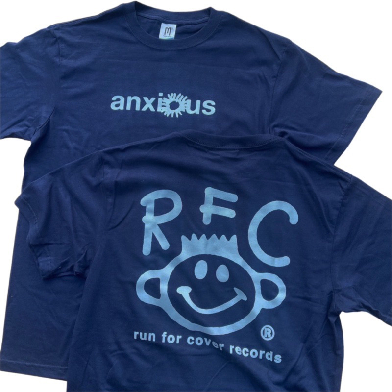 เสื้อยืดวง ANXIOUS - Sun Logo (สีกรมท่า)