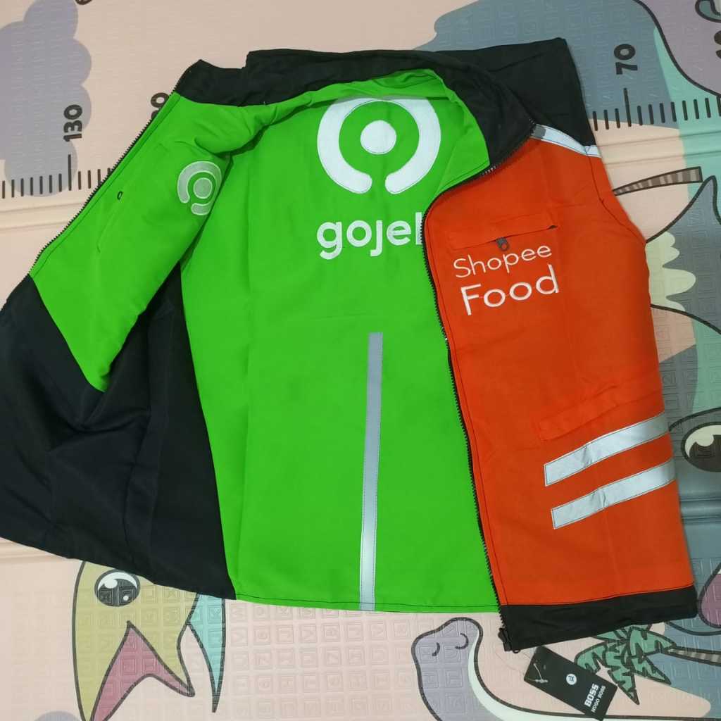 GOJEK 5HOPEE GOJEK GARUDA BB VEST ดั้งเดิมสําหรับผู้ชายและผู้หญิง