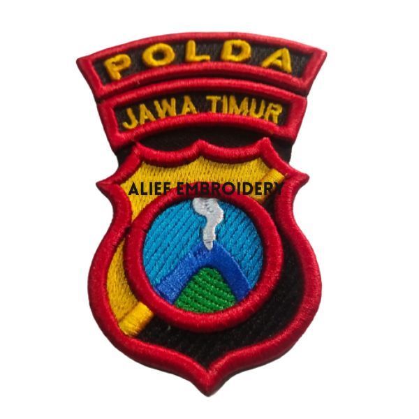 East JAVA POLDA LOGO PATCH 3D งานปักนูน
