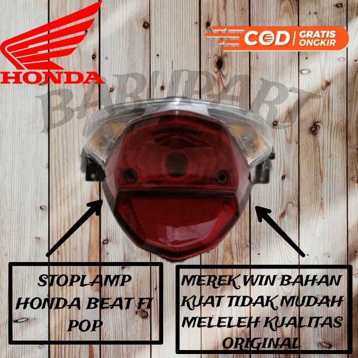 WIN STOP โคมไฟด้านหลังเบรค HONDA BEAT FI POP K81 ของแท้ WIN