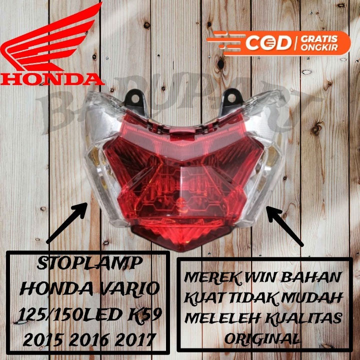WIN STOP โคมไฟด้านหลังเบรคโคมไฟ HONDA VARIO FI LED 125 150 K59 2015 2016 2017 ORIGINAL WIN STOPLAMP