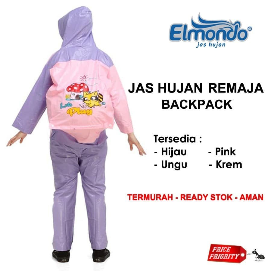 Teenage RAINCOAT Elmono Backpack Set TAS 606