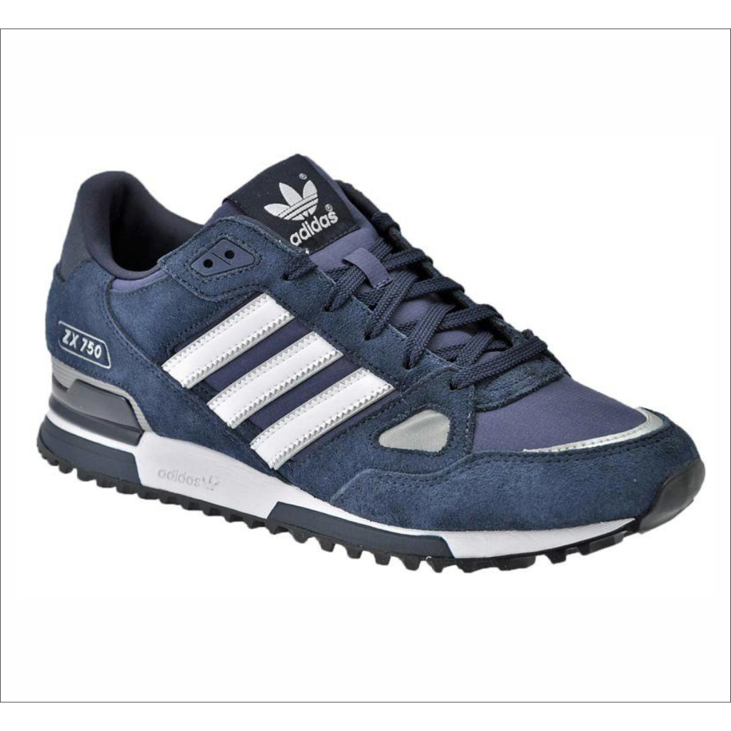 Hitam รองเท้ากีฬา ADlDAS_ZX750 CLOUD ADVANTAGE PLAIN BLACK SCHOOL รองเท้า GYM รองเท้ารองเท้าสบายๆรองเท้าผู้ชาย