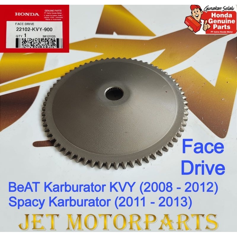 22102KVY900 Face Drive BeAT คาร์บูเรเตอร์และสปาซี่ ของแท้หรือเดิม Honda AHM