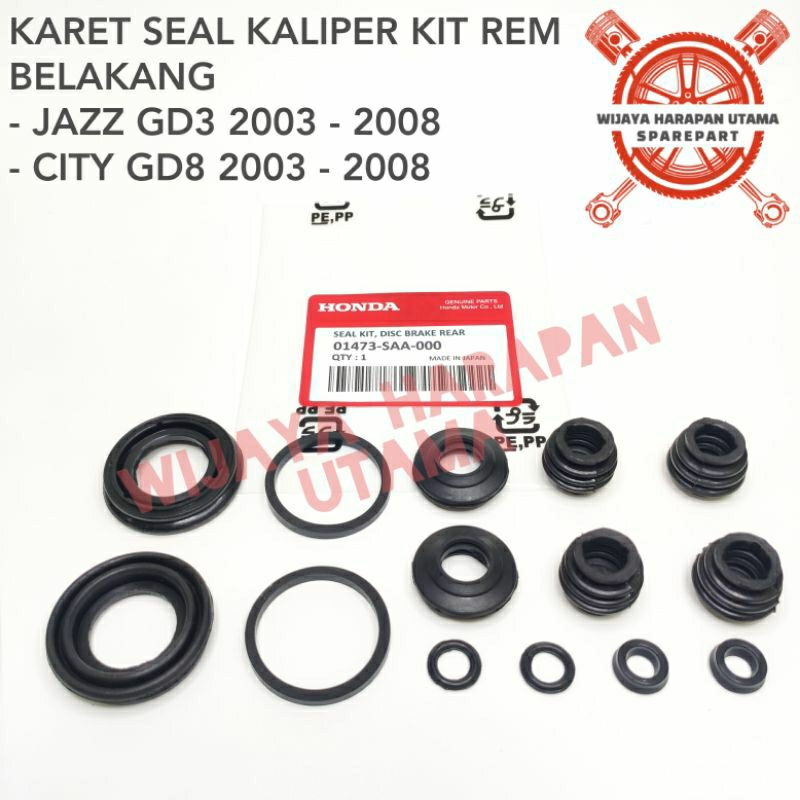 Caliper Caliper Kit ชุดซีลยางเบรคหลัง Jazz GD3 City GD8 2003 - 2008