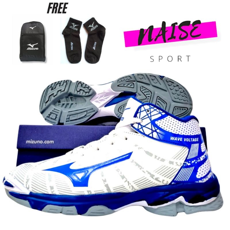 Mizuno Wave Voltage Mid Volleyball Shoes รองเท้าวอลเลย์บอล Mizuno คุณภาพสําหรับผู้ชายและผู้หญิง