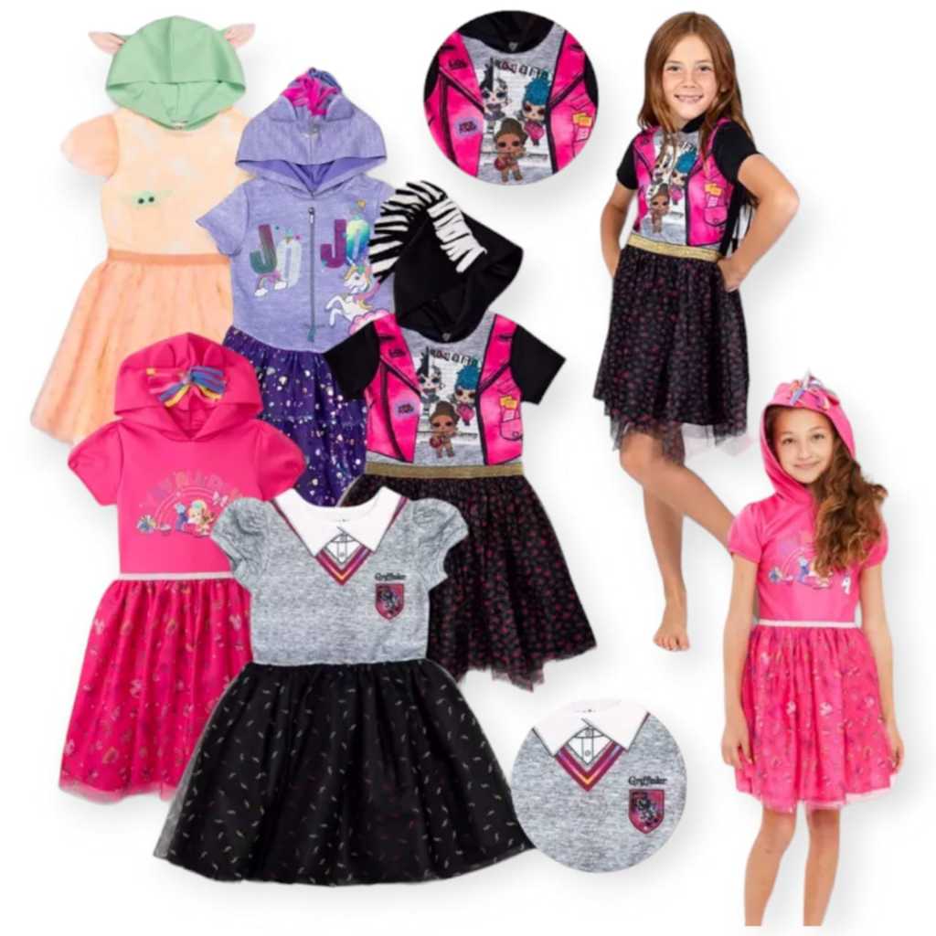 Ddp Dress d**ney ชุดเดรสคอสเพลย์ ไซซ์ 3y To 10-12y