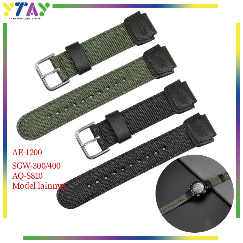 Casio Canvas Watch/Casio Canvas Strap/Nylon Canvas Watch/18mm Ae-1000 Ae-1200 Ae-1300 Replacement Ny