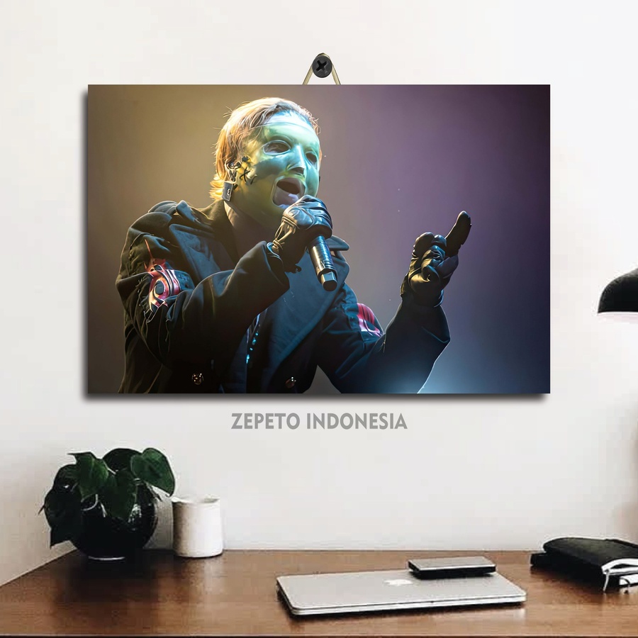 Slipknot Band Member โปสเตอร์ไม้ 20X30 / Zepeto อินโดนีเซีย / Slipknot Band Vocalis ตกแต่งห้อง / ตกแ