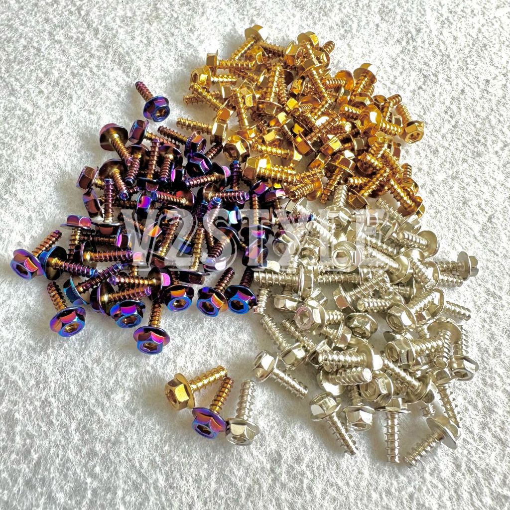 YAMAHA STAINLESS BODY BOLT CHROME GOLD TWOTONE WHOLESALE CAN NONFLOWER NON ดอกไม้นําเข้าเดิม 20PCS 1