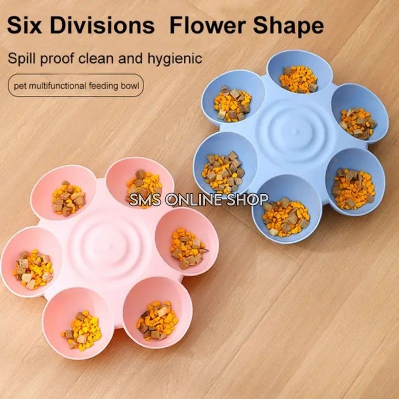 FLOWER-SHAPED PET FOOD PLACE
