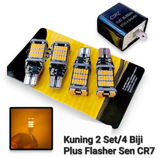 SIAP KIRIM! 1 PAKET LAMPU SEIN SEN DAJJAL 45MATA SUPER TERANG DAN FLASER SEN CR7 / LAMPU SEN DAJJAL