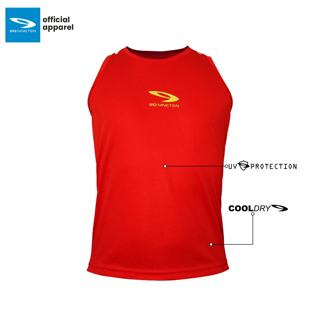 MERAH 910 Nineten Takezo Tanktop Men - สีแดง