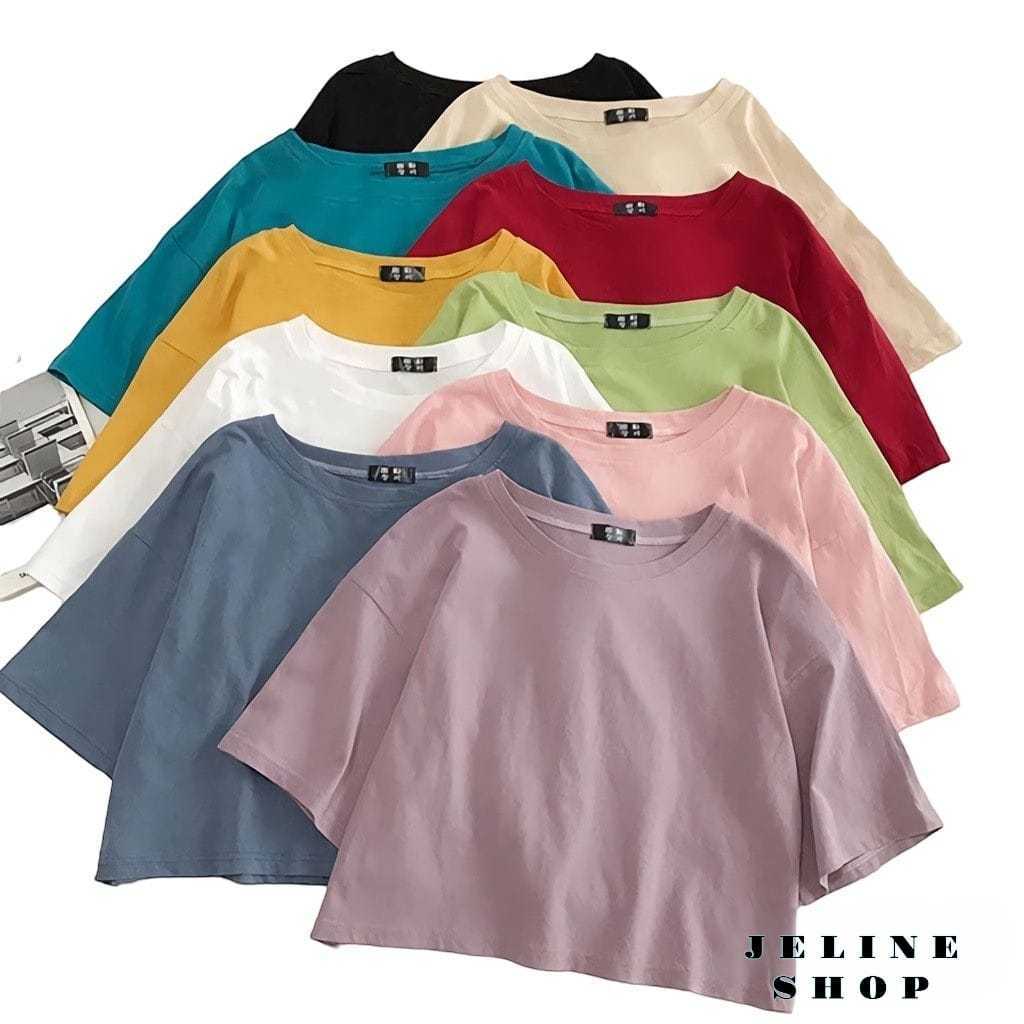 ADTYLE - PLAIN CROP TOP สําหรับผู้หญิง / PLAIN CROP / ผู้หญิง CROP / OVERSIZE CROP TOP