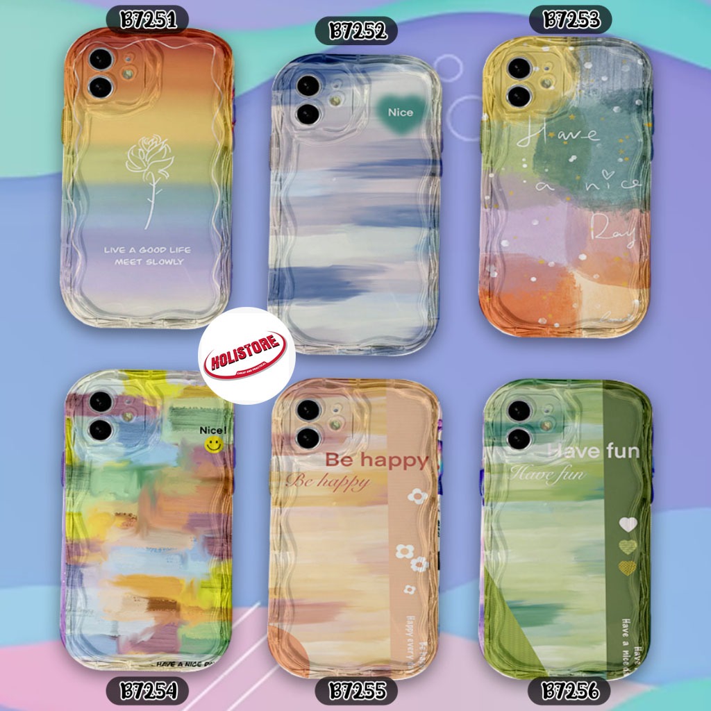 B7251 กรณี SOFTCASE SILICON CASING MELTING CLEAR SHOCKPROOF สําหรับ OPPO A1 A98 A1K A3S A5S A11K A12