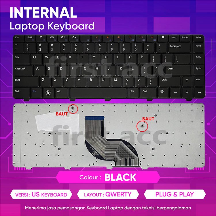 DE Inspire แป้นพิมพ์แล็ปท็อป N4050 3420 M4110 M4040 M5040 N4110 N5040