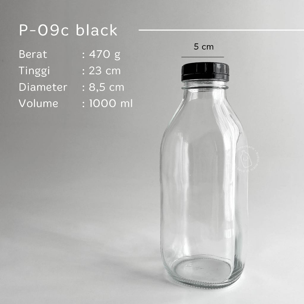 ขวดแก้ว Times Square 300ml 500ml 1 ลิตร - ขวดน้ําผลไม้กาแฟ - กล่อง
