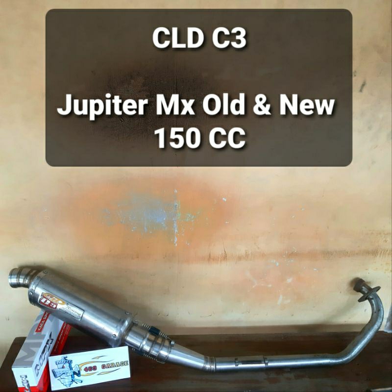 (NOS-Ex Shop Display) ท่อไอเสีย CLD C3 Jupiter Mx Old &amp; New TU 150cc Step Standard | Belom Never ติดตั้งรถจักรยานยนต์ ลบสนิมน้อย